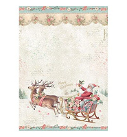 Stamperia Rice Paper A4 Winter Magic Santa Claus