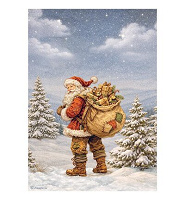 Stamperia Rice Paper A4 Silent Night Santa Claus